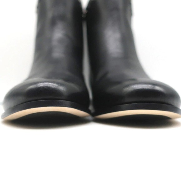 Jimmy Choo Marco Flat Ankle Boots Black Studded Leather Size 37 NEW - Picture 5 of 10